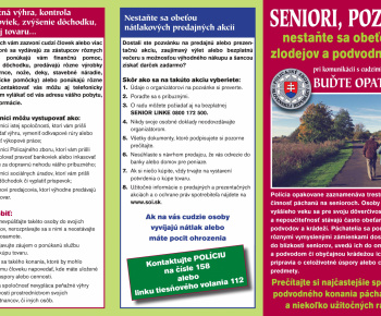 Aktuality / Seniori, pozor! - foto