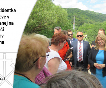 Aktuality / Návšteva prezidentky v obci Nižná Slaná - foto