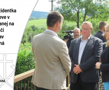 Aktuality / Návšteva prezidentky v obci Nižná Slaná - foto