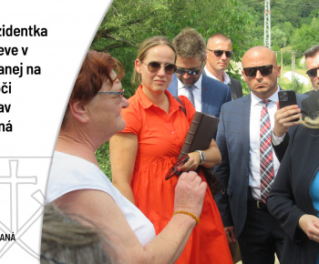 Aktuality / Návšteva prezidentky v obci Nižná Slaná - foto
