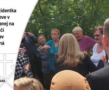 Aktuality / Návšteva prezidentky v obci Nižná Slaná - foto